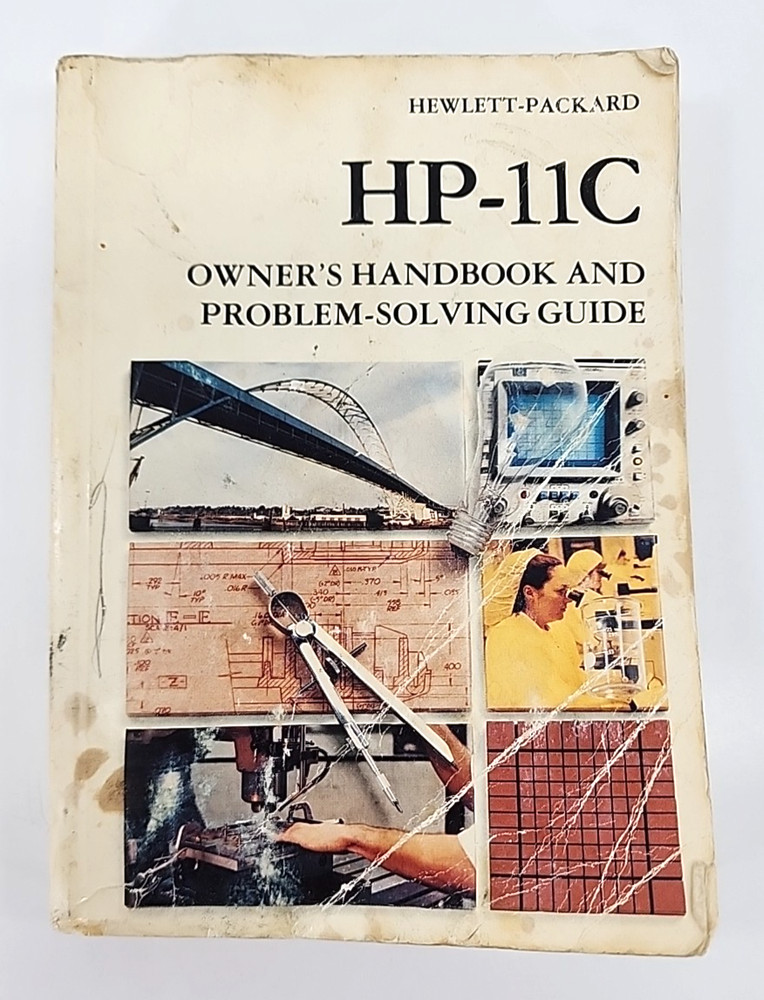 HP-11C Scientific Calculator Owner's Handbook  Problem-Solving Guide Manual 1982