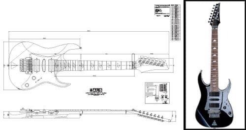 Ibanez Universe® 7-String Electric Guitar Plan