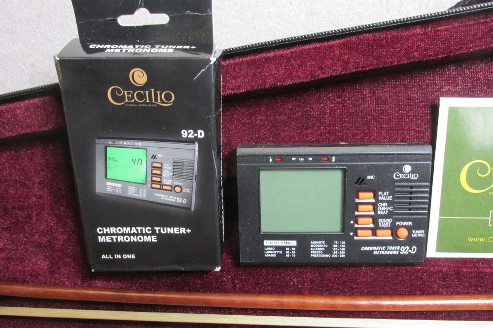 MENDINI by CECILIO VIOLIN w/ BOW, CASE, TUNER & NEW STRINGS