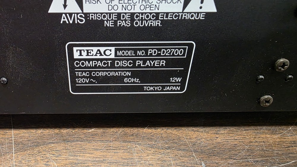 Teac PD-D2700 5-Disc CD Changer Player