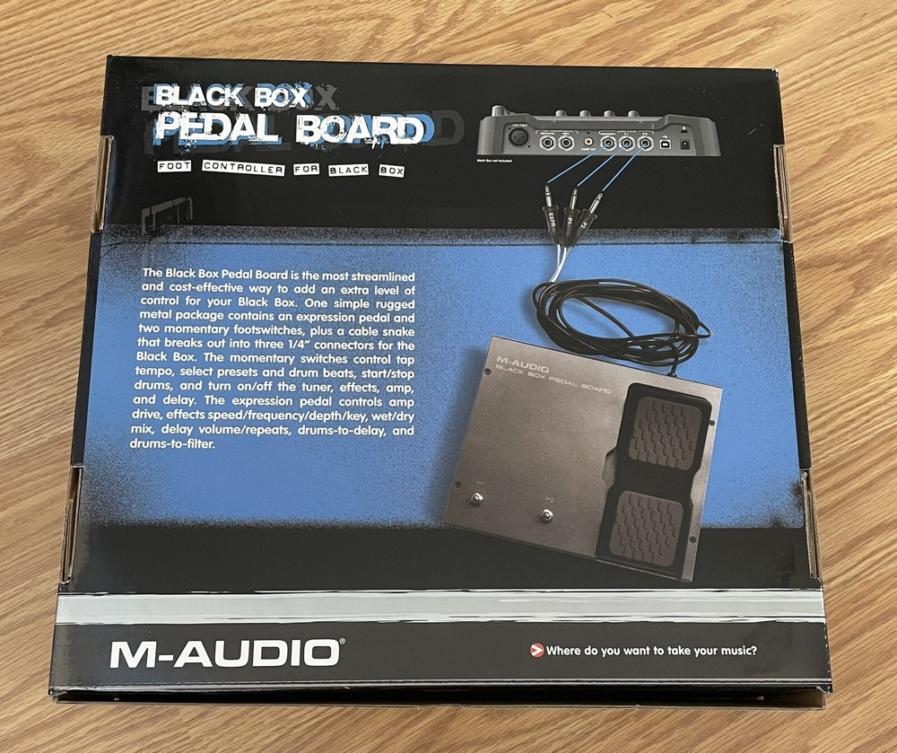 M-Audio Black Box Pedal Board New