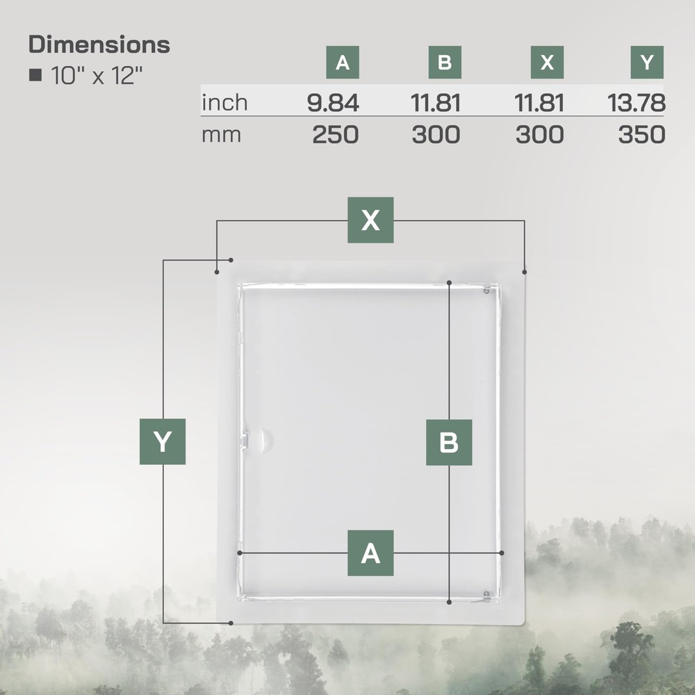 10'' x 12'' Inch Metal Access Panel - Easy Access Doors - Access Panel for Dr...