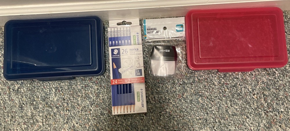 Penical Cases, Pencils, And Sharper NEW