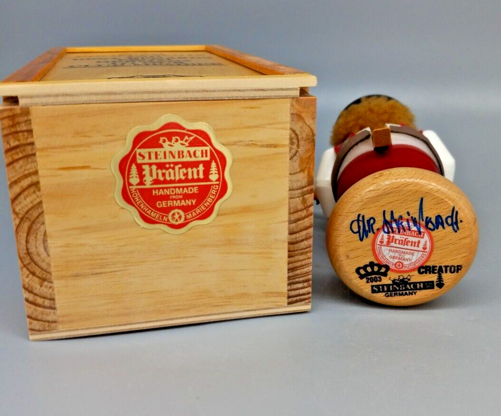 SIGNED Steinbach - Minstrel Player - Mini German Club Kit Nutcracker