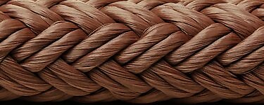 SEACHOICE Double Braid Nylon Dock Line, Burgundy, 1/2" X 25'