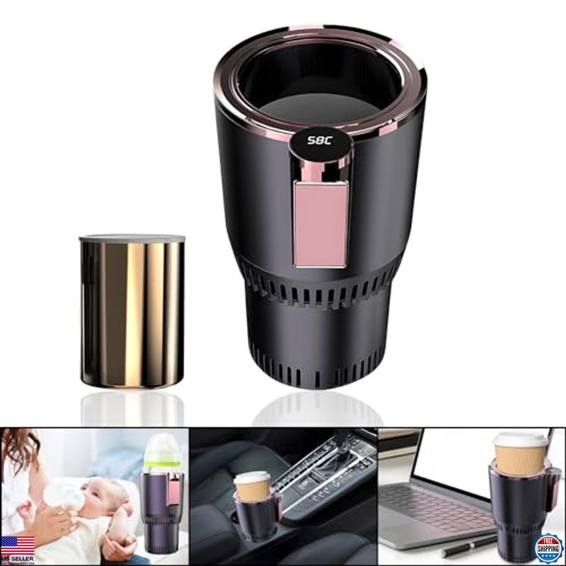 Smart Car Heater & Cooler Cups | Quick Heating & Cooling | Universal Cup Holder