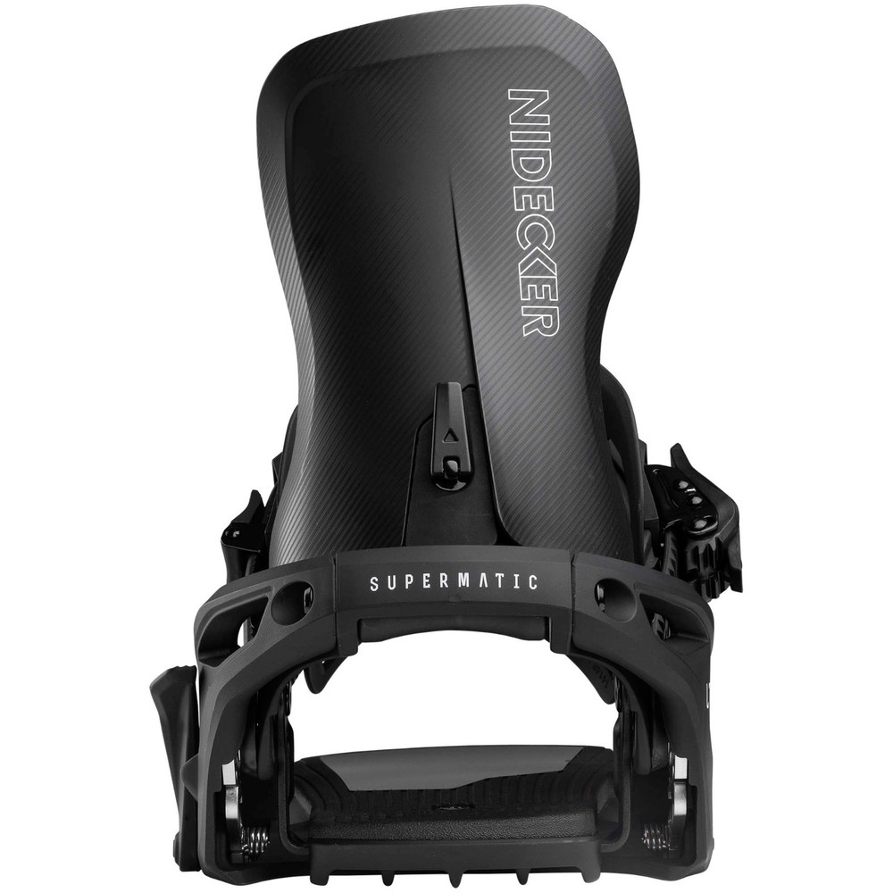 2026 NIDECKER LT Supermatic Step-In Snowboard Bindings Black