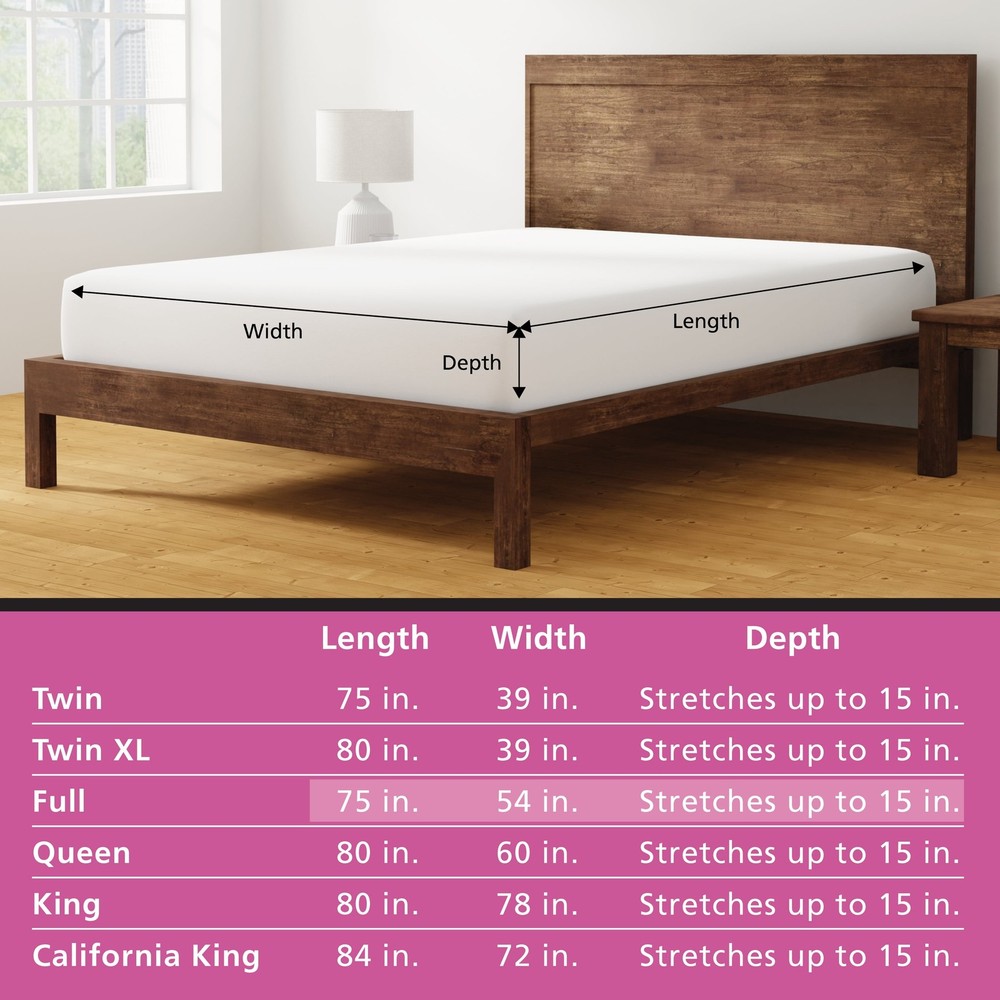 Jersey Soft Fitted Mattress Cover Protector Full Waterproof Antimicrobial