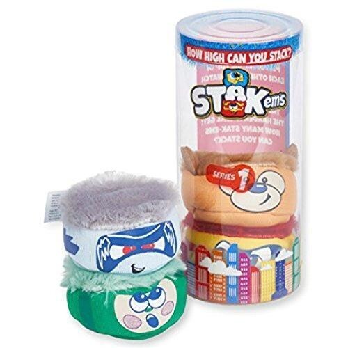 Stakems Stacking Stack Up Toy Games, Series 1, Pack A, 4 Piece