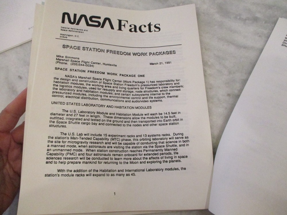 NASA MSFC SPACE SHUTTLE BACK TO FLIGHT ERA PROPOSALS USBI-ISS RETOOLING REPORTS+