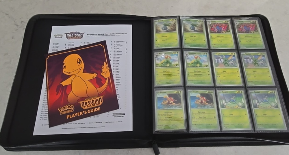 Obsidian Flames Complete Base Set w/ Reverse Holo & Binder - 382 Cards