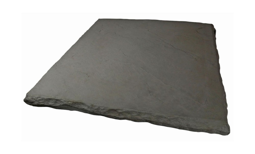 Rubber Mold for Concrete, Slate Texture, Wall and Column Cap/Hearthstone/Pave...