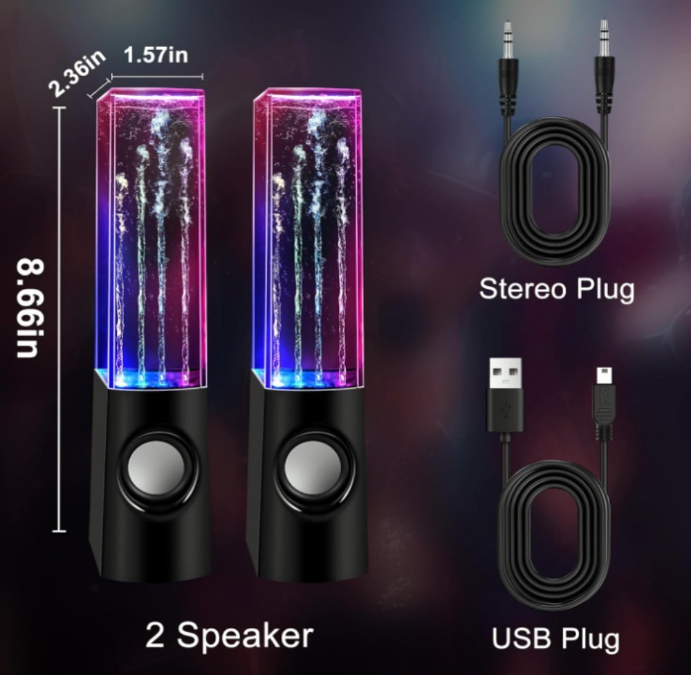 SOUNDSOUL LED Dancing Waters Speakers