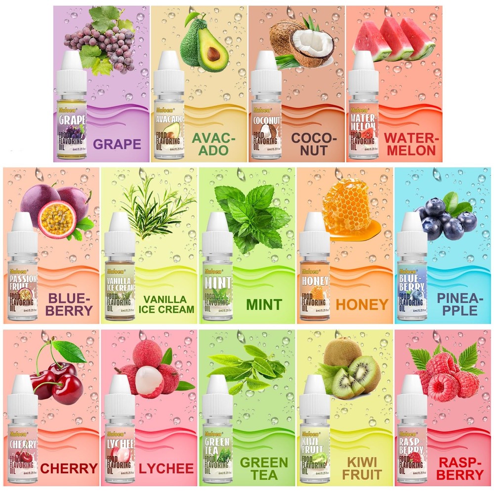 Concentrated Candy Flavoring Oil - 28 Extracts for Baking, Drinks, Soap