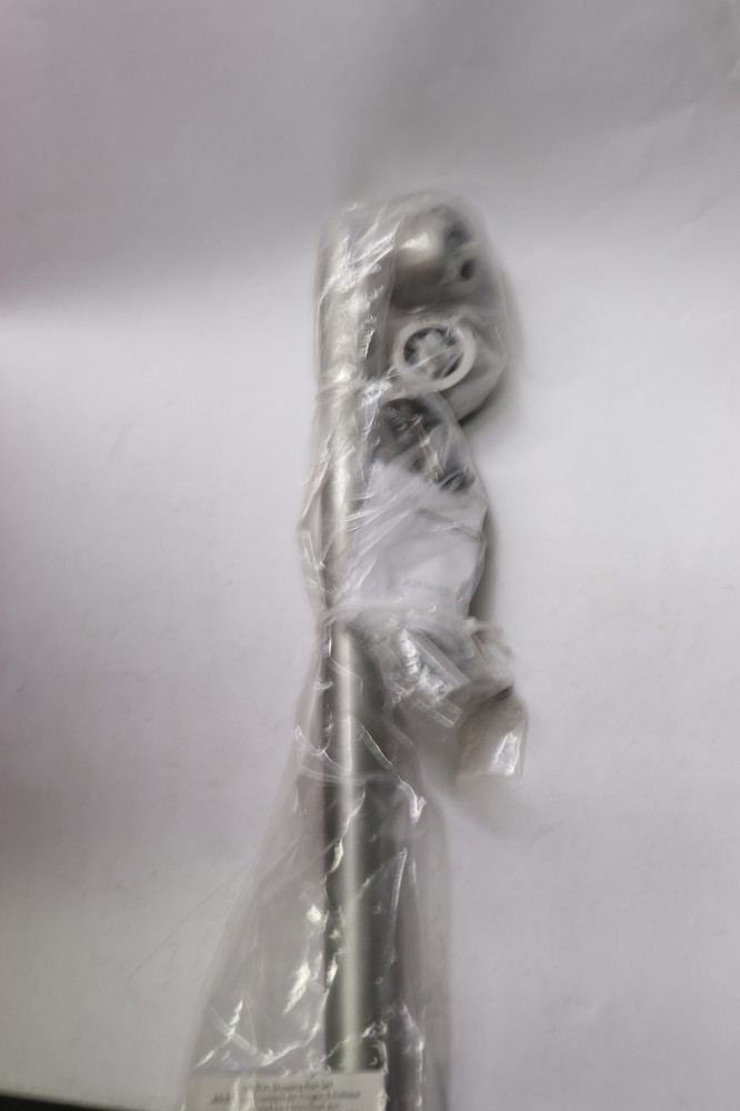 Knob Curtain Rod Set Silver 18" to 36"