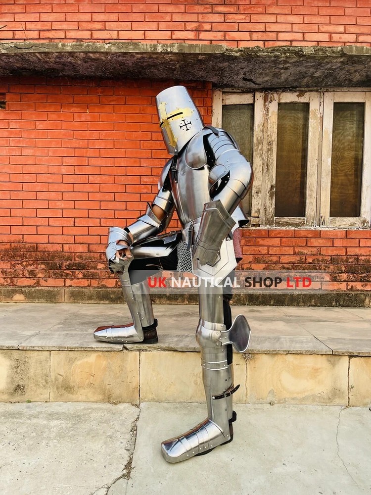 Medieval Templar Knight Armor Suit