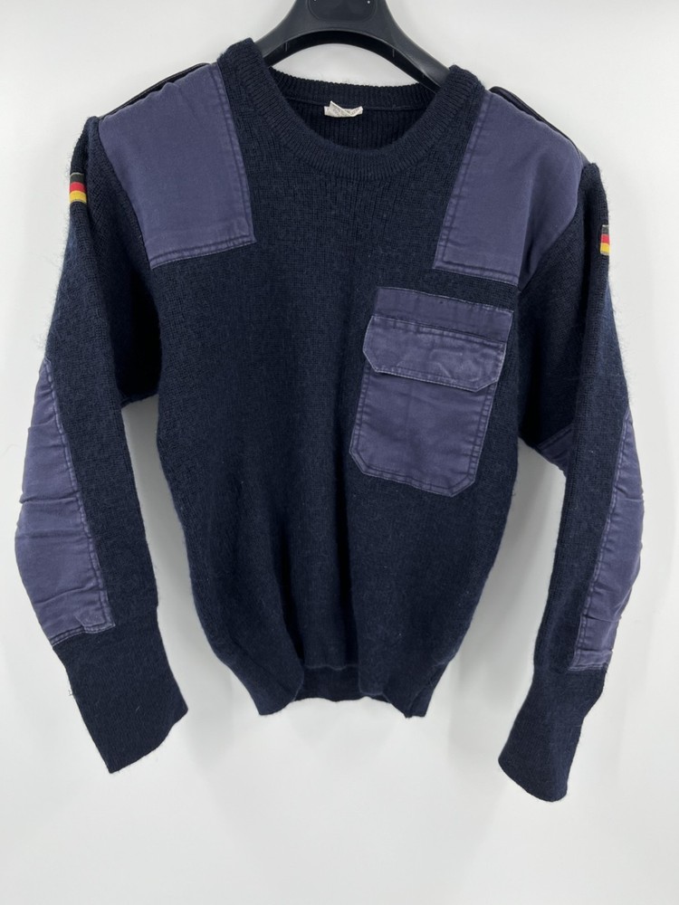 German Bundeswehr Navy Commando Military Wool Blend Sweater Size: Medium