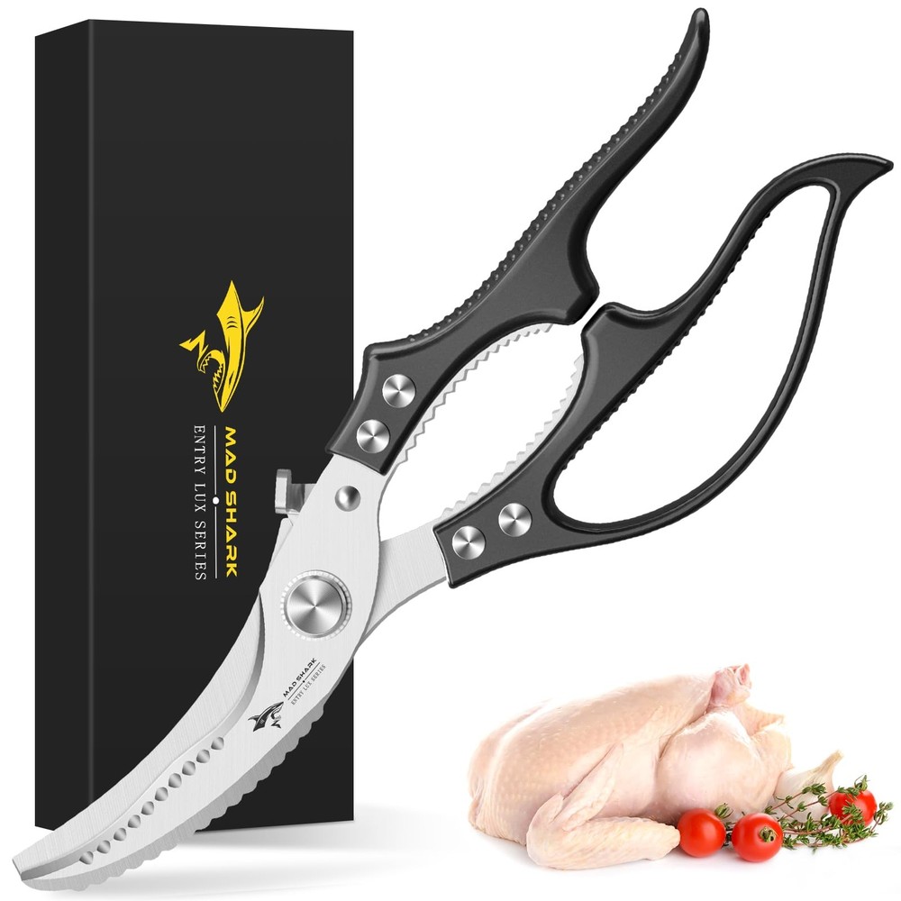 Professional Heavy Duty Poultry Shears - Kitchen Shears for Spatchcocking Chi...
