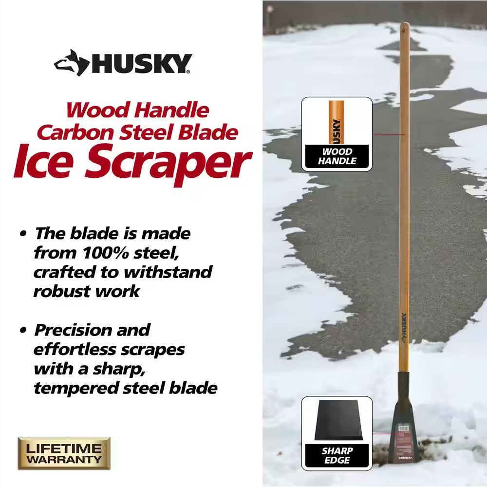 51 In. Carbon Steel Blade Ice Scraper