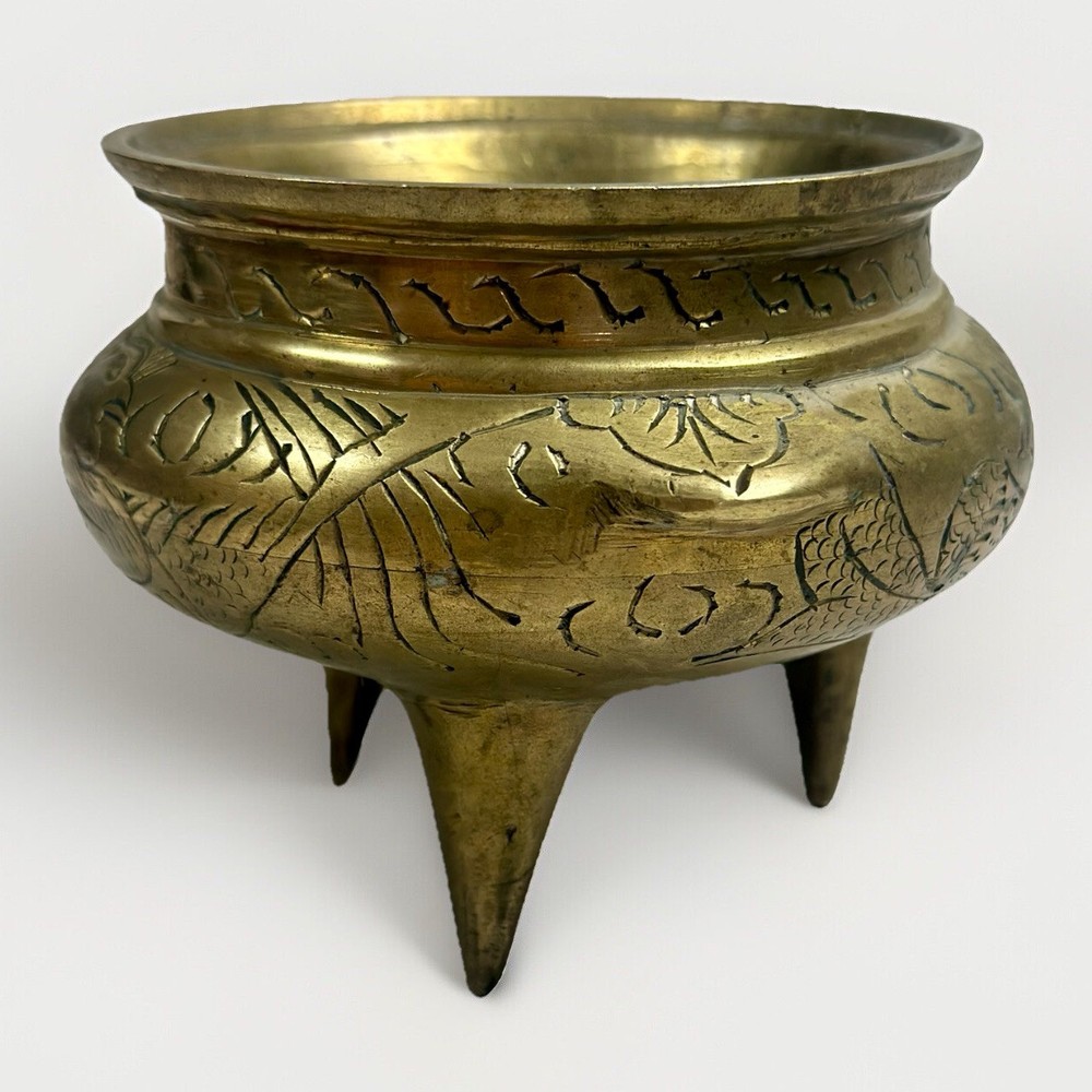 Antique Brass Chinese Incense Burner