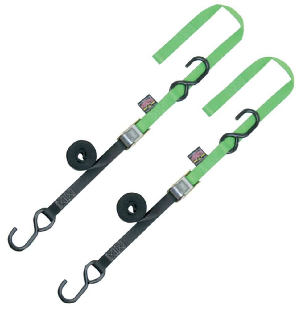 Powertye 1" Soft-Tye Green Tie Downs (23625)