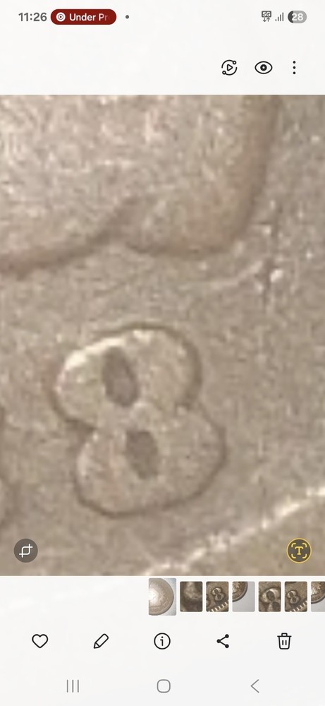 1888 Last 8 Over 7 Indian Head Cent/penny