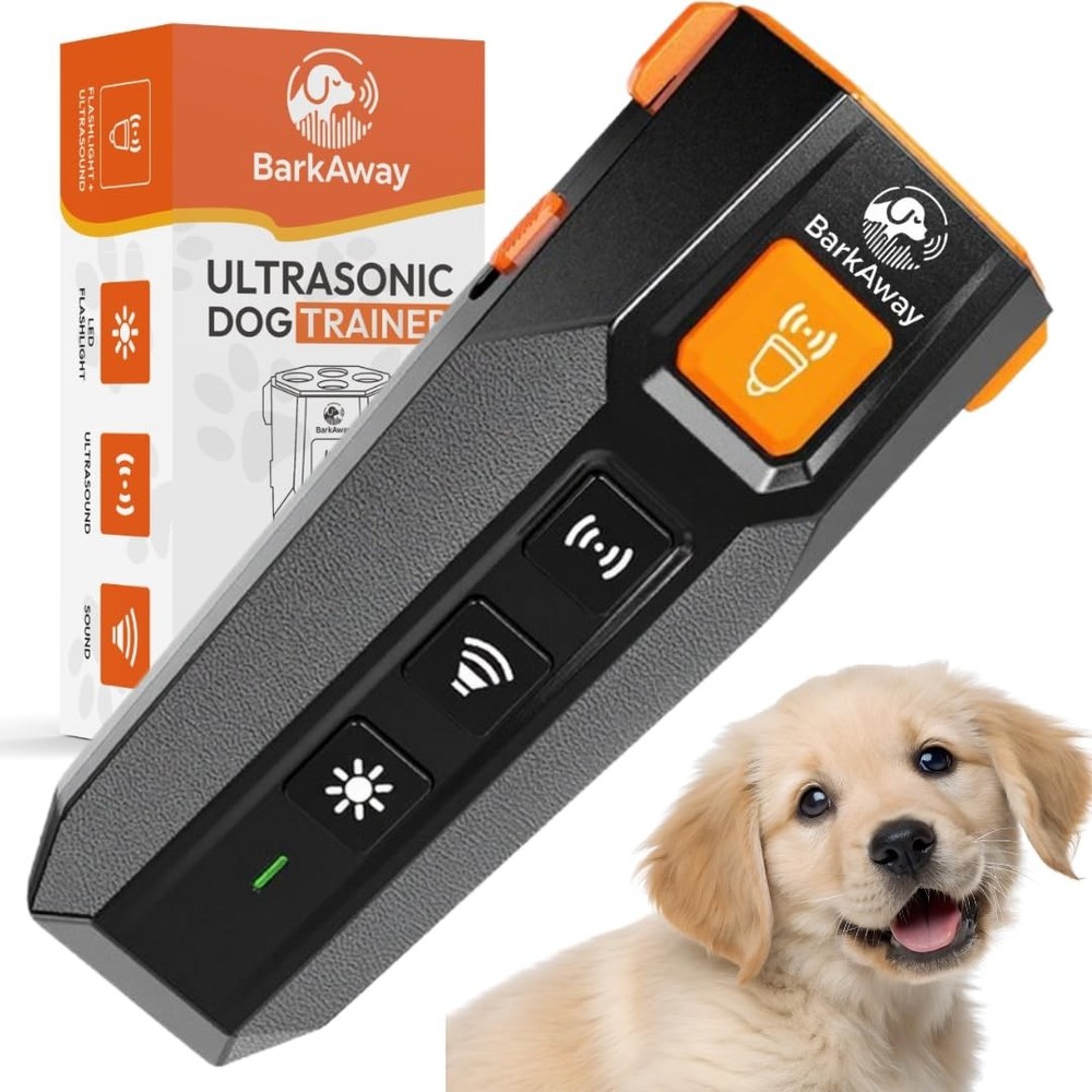Ultrasonic Dog Bark Deterrent Device - 4 Training Modes, Rechargeable with LE...