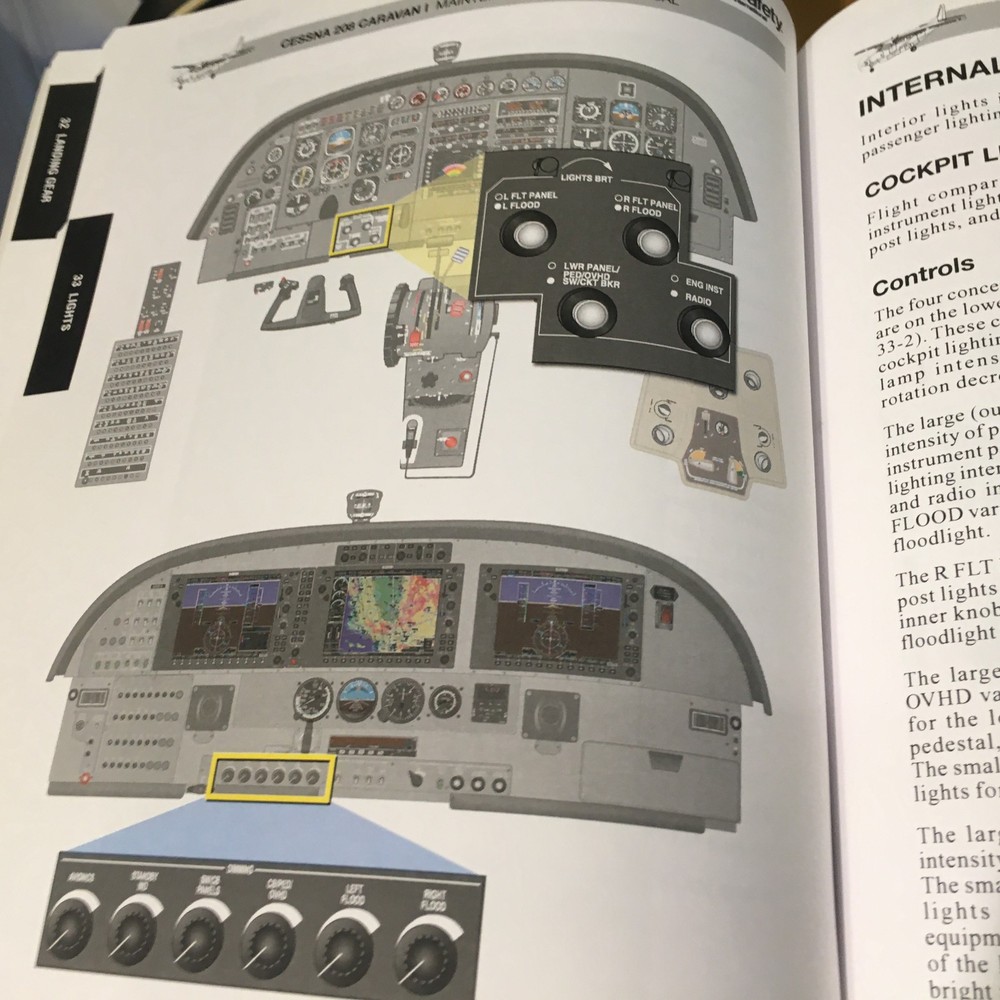 Cessna 208 & 208B Maintenance Training Manuals, a 2 Vol. Set