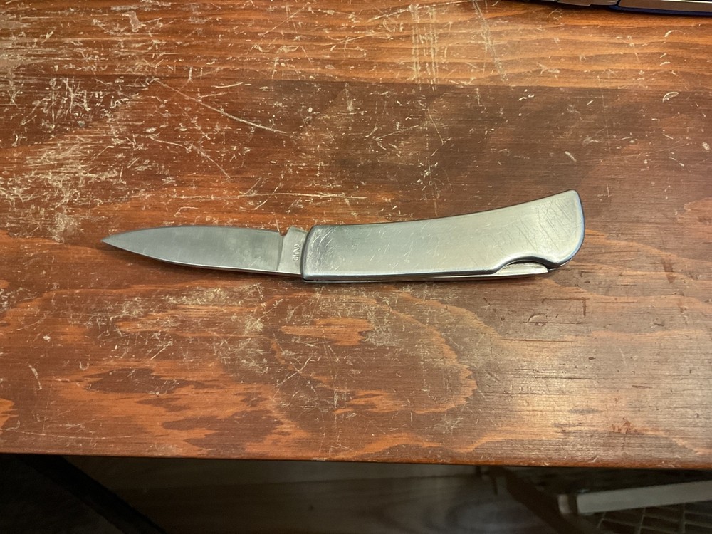 Ducks In Pond Folding Pocket Knife 2.5” Long Pre Owned