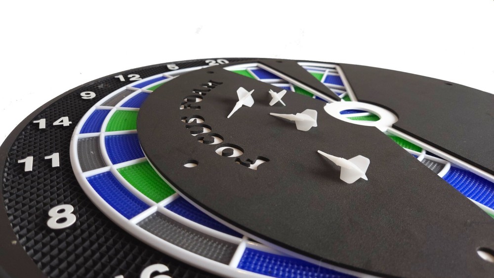 Focus Foam 20, 19, 18 Segment Electronic Dartboard Training Pad (15.5")