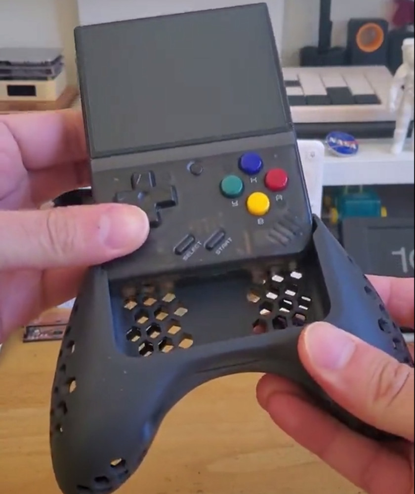3D Printed Handhold Controller Holder Display Grip Handle For Miyoo Mini Plus