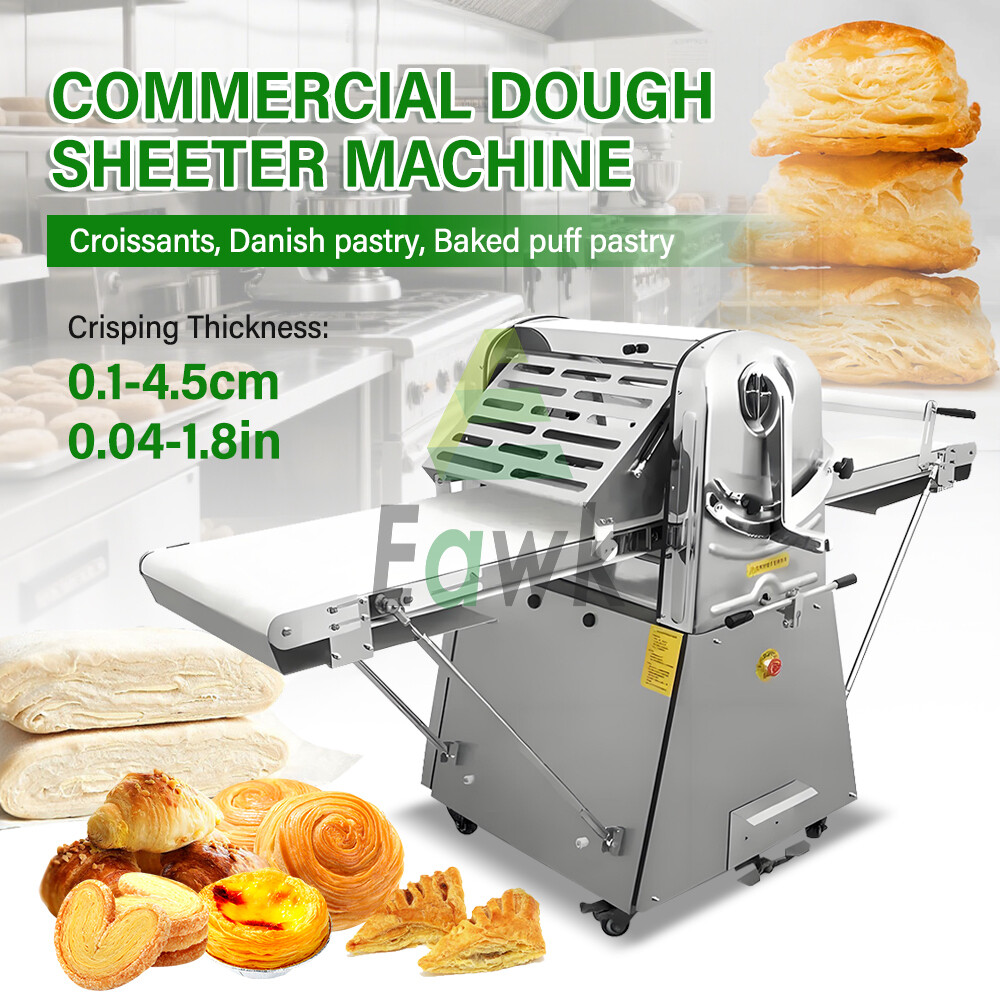 Dough Sheeter Reversible Roller Machine Pastry Bakery Roller Rolling Machine