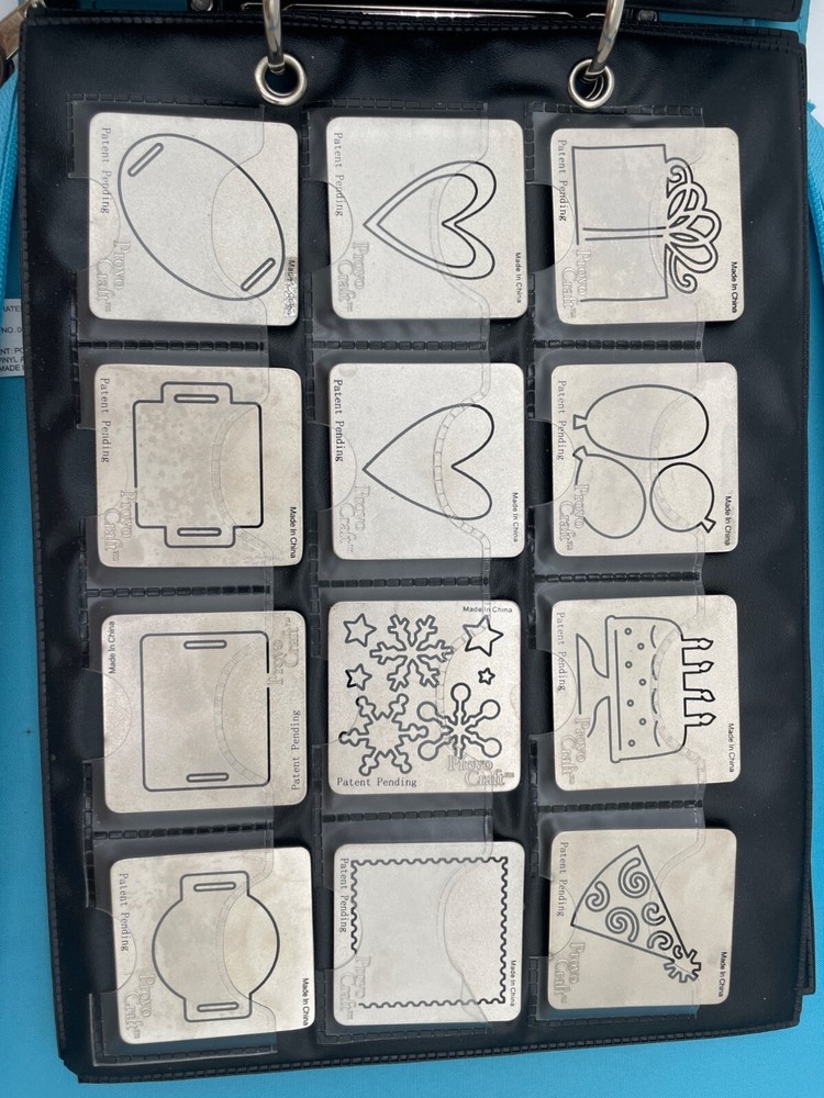 Cuttlebug Die & Embossing Folder Storage Binder With Inserts By Provo Craft Blue