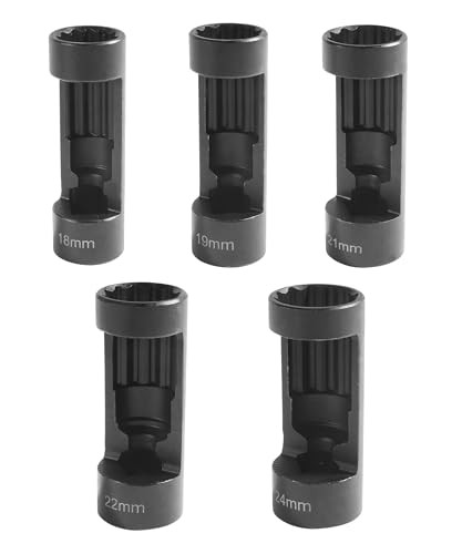 5PCS Strut Nut Socket,18MM 19MM 21MM 22MM 24MM Strut Nut Socket,Car