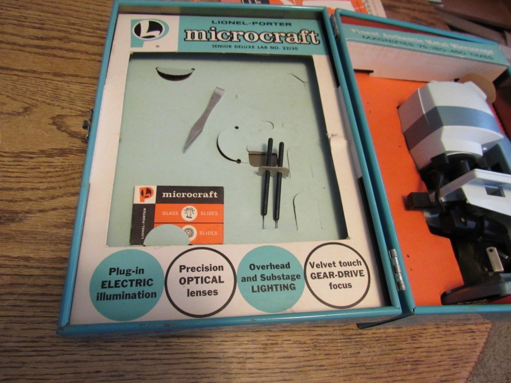 1963 Lionel-Porter Microcraft Microscope Lab Set