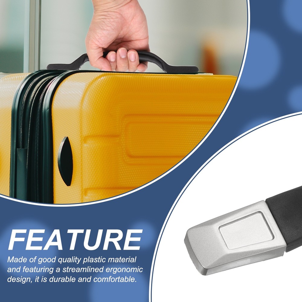 Luggage Handle 7.09" x 0.98" (L x W) Plastic Pull Handle Grip Replacement Black
