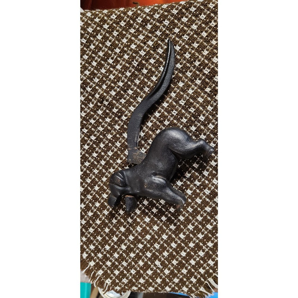 Cast iron black lab nutcracker