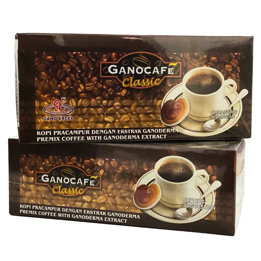 Gano Excel Classic Instant Black Coffee with Ganoderma Lucidum Extract- 30 Count