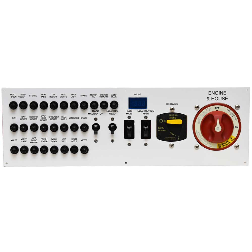Pursuit Boat Main Distribution Panel 3309030 | White Aluminum