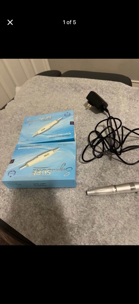 Biotouch Permanent Makeup Silvera Machine + 2 pack 3 Prong Needle. Never used