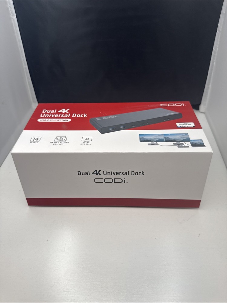Codi A01200 Dual 4K Universal Docking Station