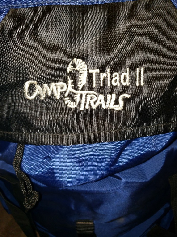 Camp Trails Blue Large Hiking Backpack Adjustable Trail Bag