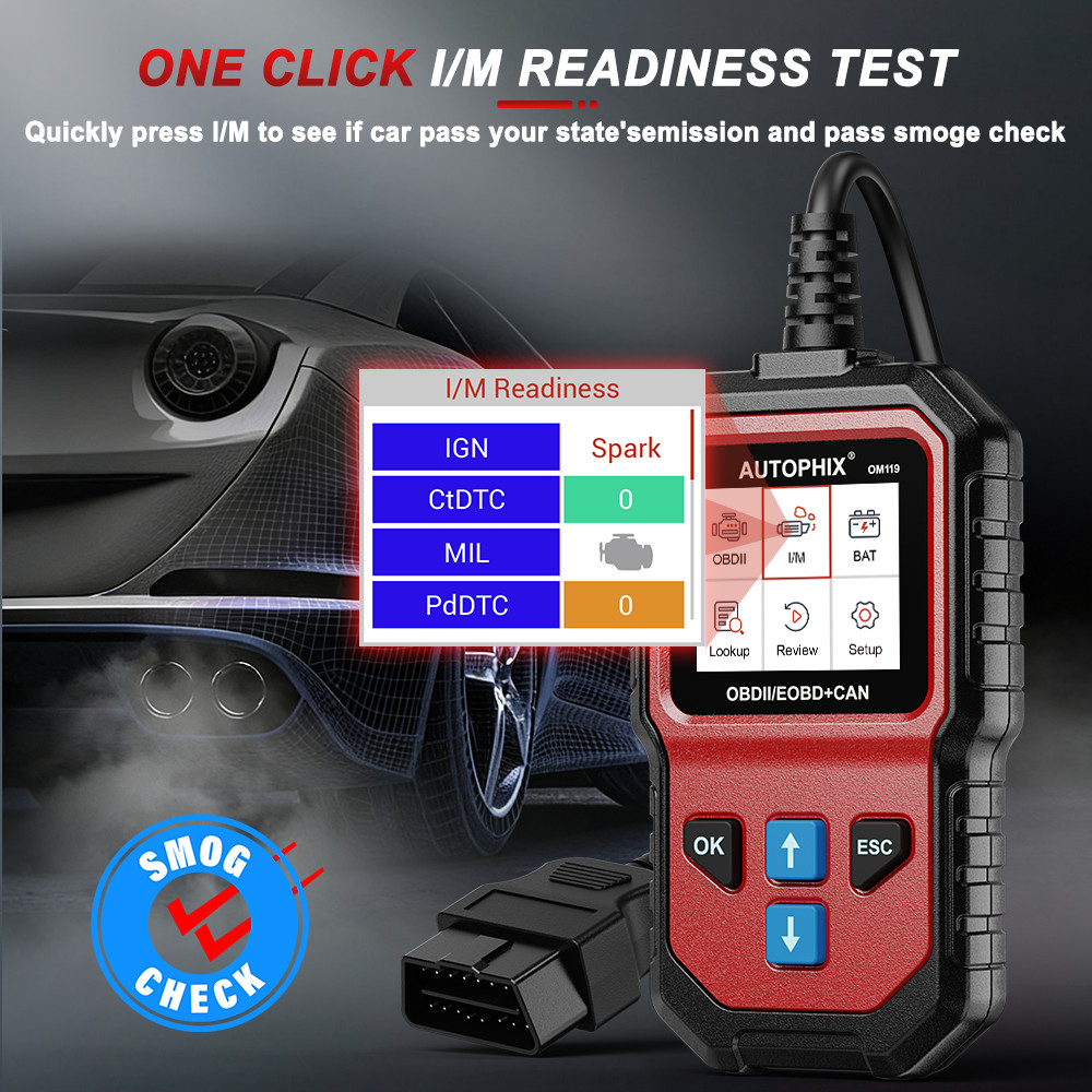 AUTOPHIX OM119 Check Engine Light OBD2 Scanner Diagnostic Tool Code Reader Car