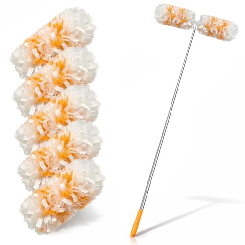 ,Compatible with 6ft Extendable Duster Handle with 5 Refills