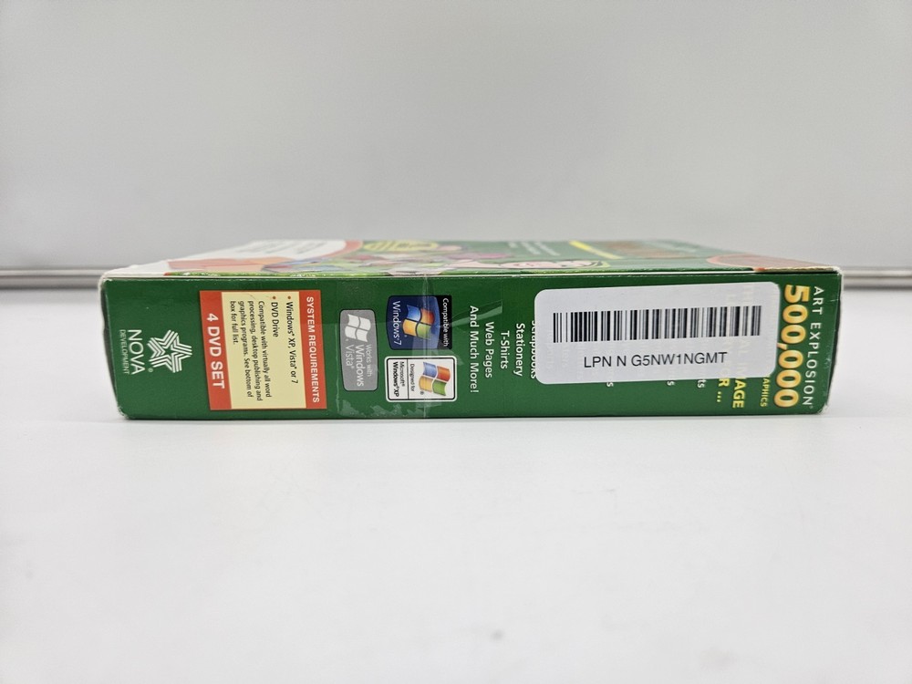 Nova Development Art Explosion 500,000 Software 41026 Windows XP Vista 7