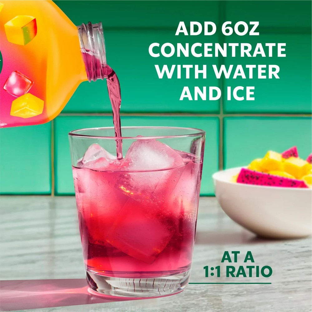 Starbucks Refreshers Concentrate Mango Dragonfruit,Refreshing Drink,32 fl oz.