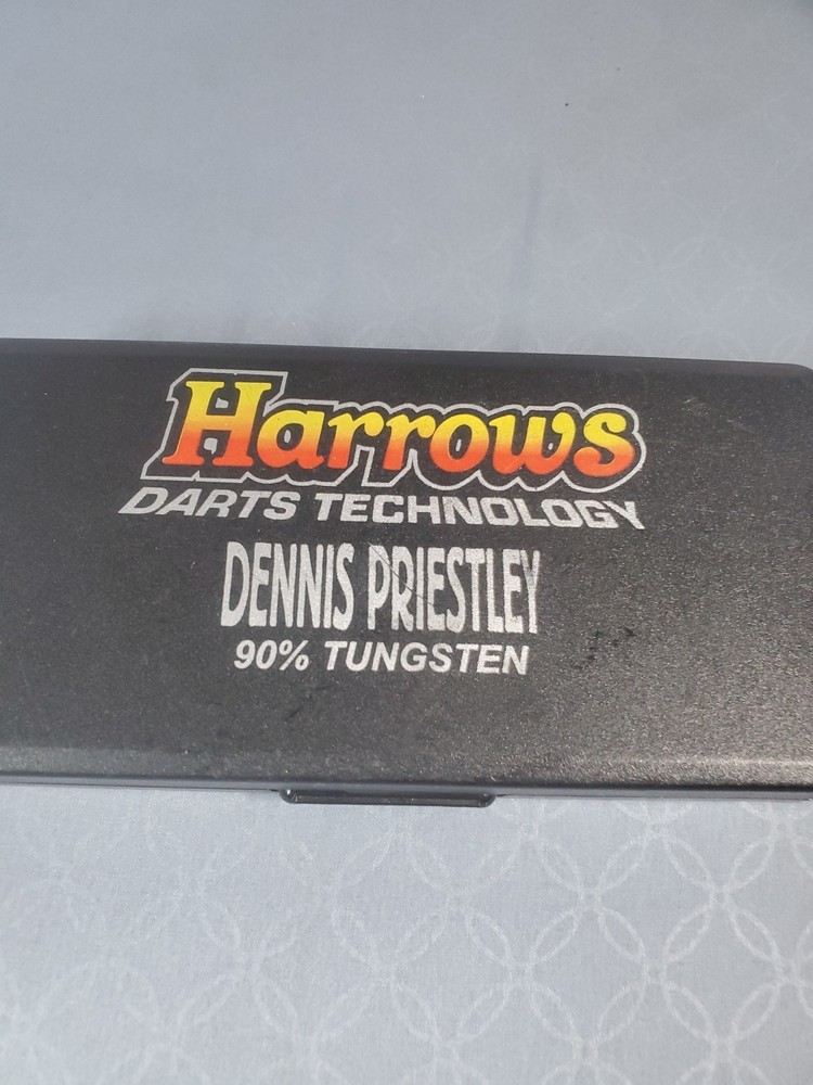 Harrows Assassin Darts Set Dennis Priestley With Plastic Case