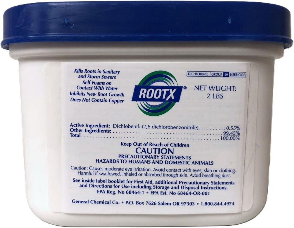2LB. JAR with /APPLICATOR Foaming Root Control for Sewer Lines and Septic Sys...