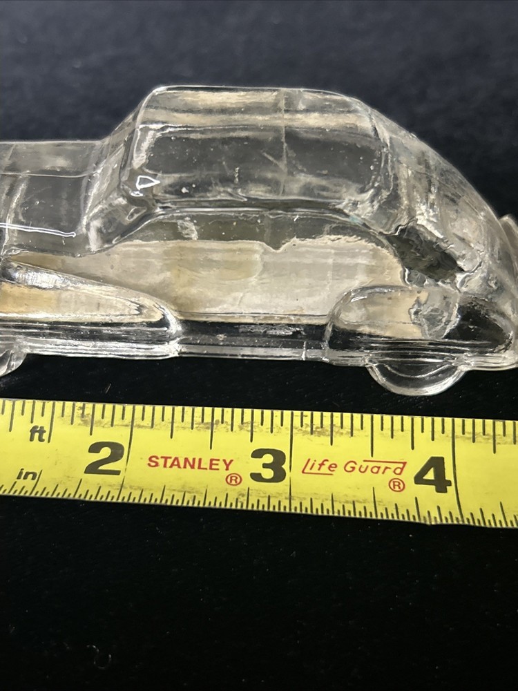 EARLY ANTIQUE GLASS CANDY FIGURAL CONTAINER 4.5”