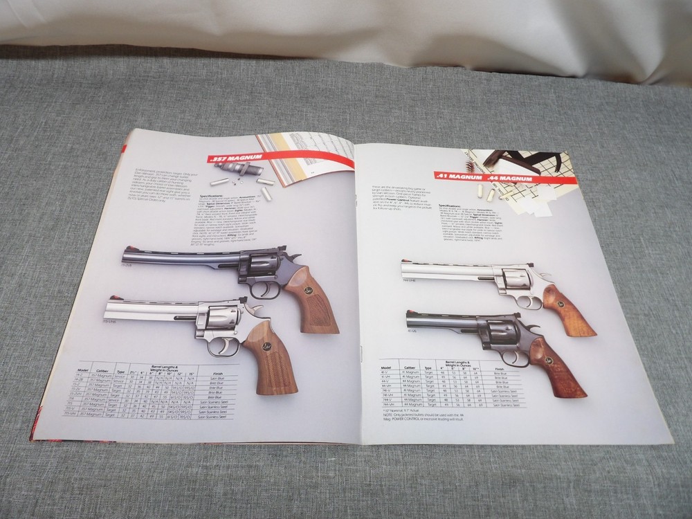 (3) Smith & Wesson Dan Wesson Gun Catalogs 1983